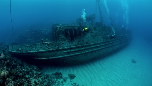 underwater shipwreck