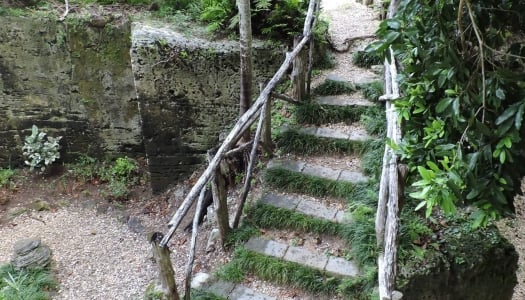 Worn down stairs