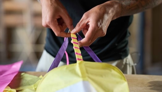 Kite making in Bermuda