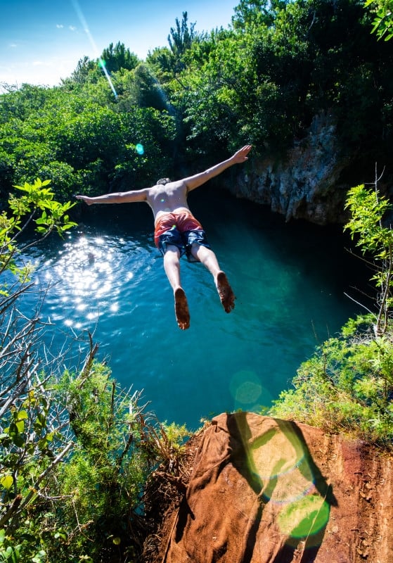 Hidden Gems of Bermuda Ltd. – Blue Hole Cliff Jumping